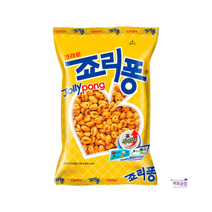 크라운 죠리퐁 198g 대용량 스낵 시리얼 라떼 쉐이크