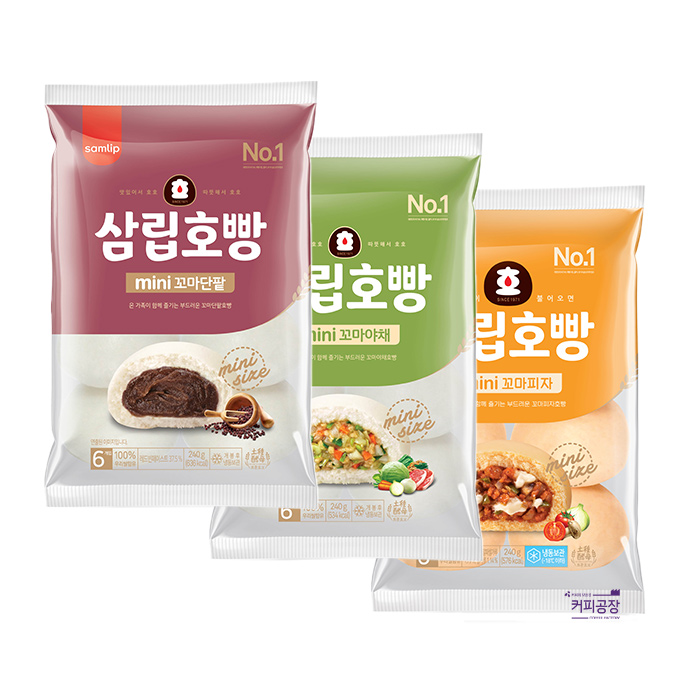 삼립 냉동 꼬마호빵 6입 택1 / 단팥 야채 피자