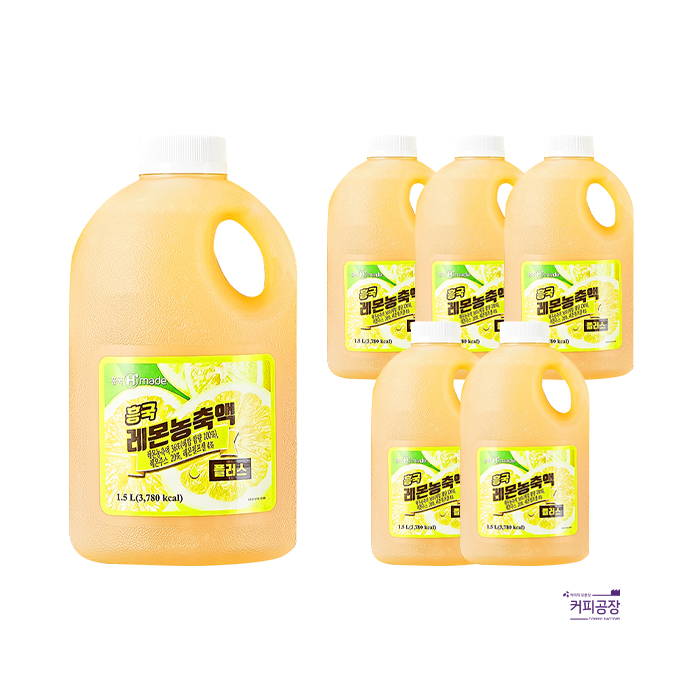 흥국 레몬 농축액 플러스 1.5L 6개 박스 (냉장)
