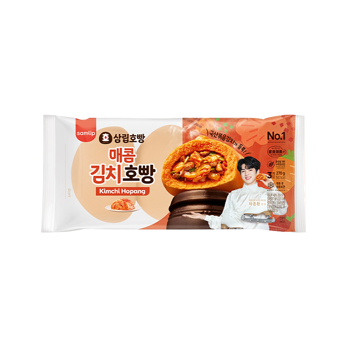 삼립 매콤한 김치 호빵 3개입 찐빵