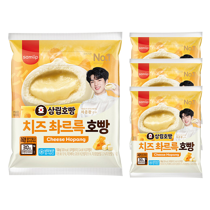 삼립 촤르륵 치즈 호빵 4개세트 찐빵 (냉장)