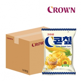 크라운 콘칩 초당옥수수맛 1box (70gx16입)